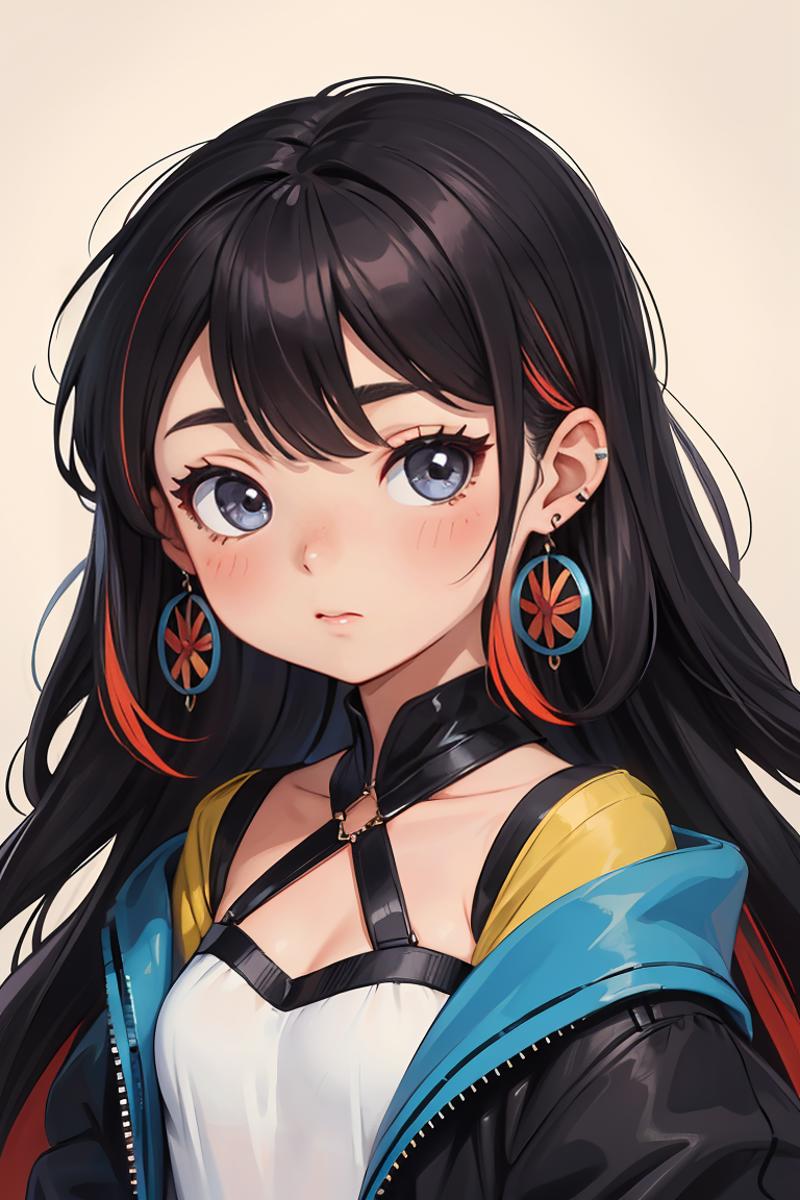 397714-4184065264-(chibi_1.2),  1 sexy girl , solo, black hair, long hair,earrings, jewelry, portrait, multicolored hair, looking at viewer,_lora_.png